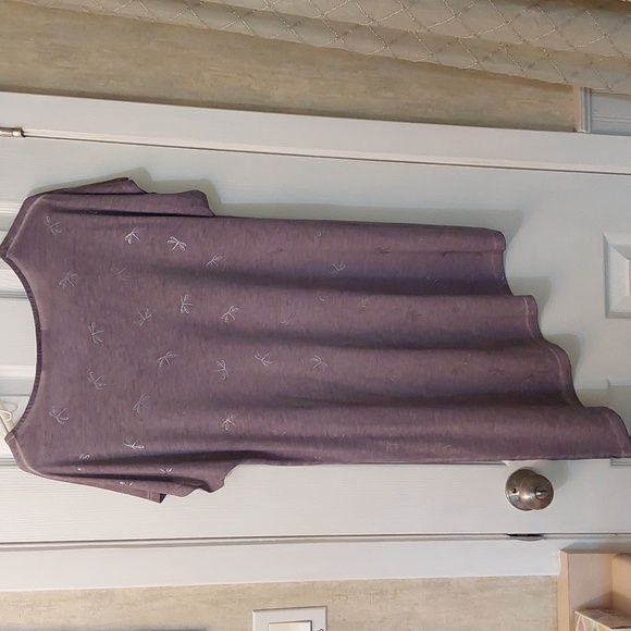 DANTELLE Tunic with silver dragon flies size large - Picture 4 of 6